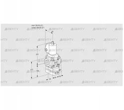 VAH3T50N/NQSLAA (88024355) Клапан с регулятором расхода Kromschroder