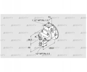 TJ28.0025-A2AHSCNA9D2FAB0 (85401055) Газовая горелка Kromschroder