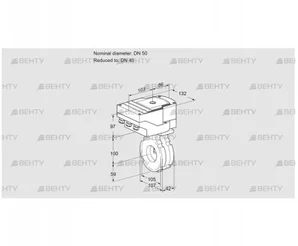 IBG50/40W05/40A2A (88303410) Дроссельная заслонка Kromschroder