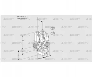 VCD1E15R/20R05FND-50WR3/PPPP/PPPP (88101497) Регулятор давления Kromschroder