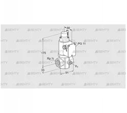 VG 20R02LT31D (85206120) Запорный газовый клапан Kromschroder