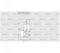 VAS1W0/W25R/NQ (88007126) Газовый клапан Kromschroder