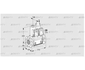 VCS780F05NLWR3B/PPPP/MMPM (88207153) Сдвоенный газовый клапан Kromschroder