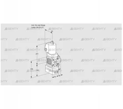 VAD3T-/50N/NKGL-25A (88029803) Газовый клапан с регулятором давления Kromschroder