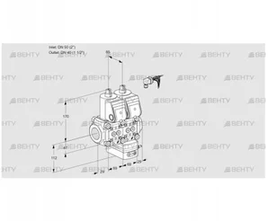 VCG2E50R/40R05NGNWR/PPPP/PPPP (88100369) Клапан с регулятором соотношения Kromschroder