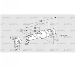 UVS 5 G1 (84333031) УФ датчик пламени Kromschroder