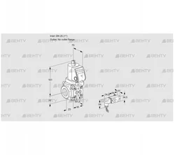 VAS1T25/-N/NQSR (88010600) Газовый клапан Kromschroder