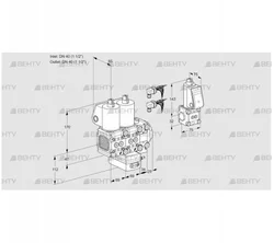 VCG2E40R/40R05FNGEVWL6/PPBS/PPPP (88103785) Клапан с регулятором соотношения Kromschroder