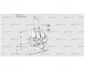 VCD1E25R/15R05ND-25VWR3/PPPP/PPPP (88101789) Регулятор давления Kromschroder