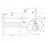 Центробежный вентилятор ebmpapst D2E133DM52D4 (255/0,26 кВт) 2000 об/мин