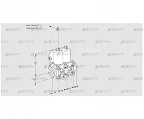 VCS3T50N/50N05NNQL/PPPP/PPPP (88102784) Сдвоенный газовый клапан Kromschroder