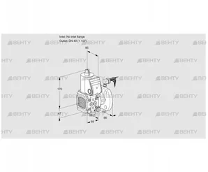 VAS2-/40F/NK (88031829) Газовый клапан Kromschroder