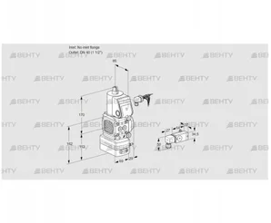 VAD2-/40R/NW-50A (88034478) Газовый клапан с регулятором давления Kromschroder