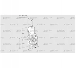 VAV1T15N/NQSLBK (88024267) Газовый клапан с регулятором соотношения Kromschroder