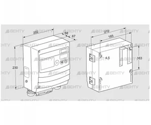 BCU460W3P3C0D0000K1E1-/LM400WF3O0E1- (88680277) Блок управления горением Kromschroder