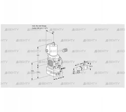 VAG2-/40R/NWSLAE (88031874) Газовый клапан с регулятором соотношения Kromschroder