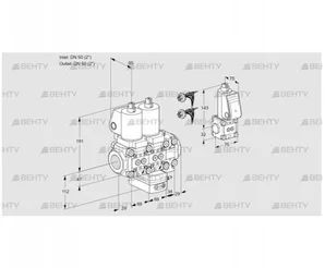 VCG2E50R/50R05NGEVWSL7/PPBS/PPPP (88101012) Клапан с регулятором соотношения Kromschroder