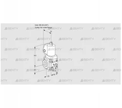 VAS1T20/-N/NQGL (88017575) Газовый клапан Kromschroder