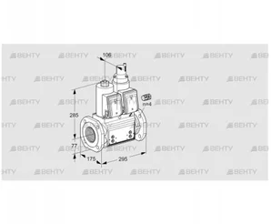 VCS665F05NLWR3B/PPPP/PPPP (88203027) Сдвоенный газовый клапан Kromschroder