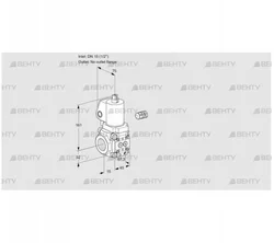 VAS115/-R/NPGL (88026276) Газовый клапан Kromschroder