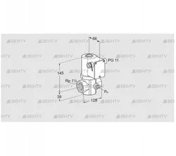 VG 40/32R02NQ31DMVZ (85208202) Запорный газовый клапан Kromschroder