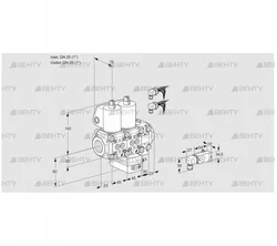 VCG1E25R/25R05NGKVWL6/3-PP/2-PP (88104020) Клапан с регулятором соотношения Kromschroder