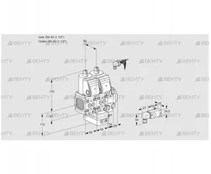 VCG2E40R/40R05FNGEVWR/PPPP/2-PP (88105978) Клапан с регулятором соотношения Kromschroder