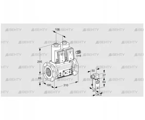 VCS780F05NNWR3E/PPPP/2-4P (88203901) Сдвоенный газовый клапан Kromschroder