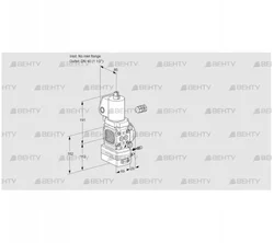 VAG2-/40R/NWSLAE (88026786) Газовый клапан с регулятором соотношения Kromschroder