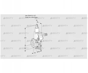 VAS365/-R/LW (88002477) Газовый клапан Kromschroder