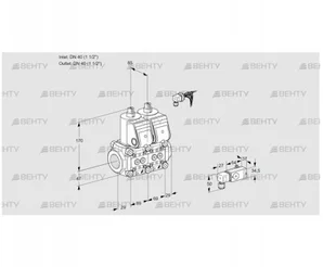 VCS2E40R/40R05NNKR/-2PP/PPPP (88102802) Сдвоенный газовый клапан Kromschroder