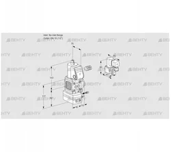 VAG1-/15R/NWBE (88014453) Газовый клапан с регулятором соотношения Kromschroder