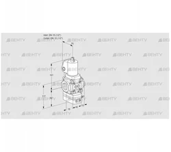 VAD1T15N/NQGL-25B (88034179) Газовый клапан с регулятором давления Kromschroder