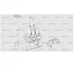 VCG3T50N/50N05NGNVQSR/2-PP/PPPP (88106514) Клапан с регулятором соотношения Kromschroder