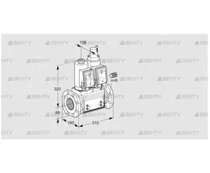 VCS780F05NLQGR3B/PPPP/PPMM (88207578) Сдвоенный газовый клапан Kromschroder