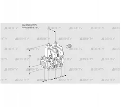 VCS3E65R/65R05NNWR3/PPPP/PPPP (88101935) Сдвоенный газовый клапан Kromschroder