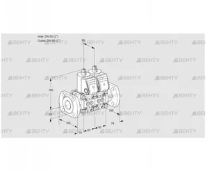 VCS3E50F/50F05NNWR/PPPP/PPPP (88107267) Сдвоенный газовый клапан Kromschroder