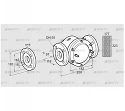 GFK 65F10-6 (81942190) Газовый фильтр Kromschroder