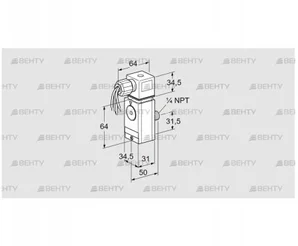 DG 40VCT6-6W (84448840) Датчик-реле давления газа Kromschroder