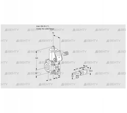 VAS125/-R/NW (88029135) Газовый клапан Kromschroder