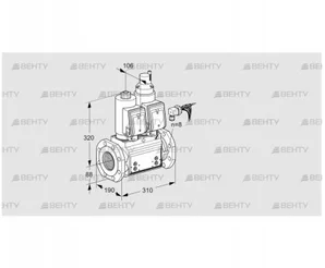 VCS780F05NLKGRB/PPPP/PPPP (88203024) Сдвоенный газовый клапан Kromschroder