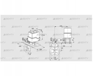 IDR125Z03A450GAW/50-07W7E (88302436) Дроссельная заслонка Kromschroder