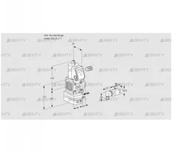 VAG1-/25R/NWAK (88004145) Газовый клапан с регулятором соотношения Kromschroder