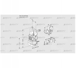 VAG1-/15R/NWBE (88003503) Газовый клапан с регулятором соотношения Kromschroder