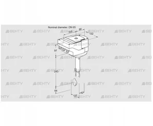 IBH65Z01A/20-07W2E (88301475) Дроссельная заслонка Kromschroder