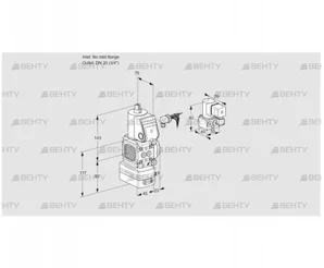 VAG1-/20R/NWAN (88020777) Газовый клапан с регулятором соотношения Kromschroder