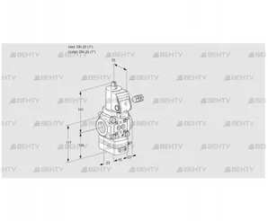 VAV125R/NWGRAE (88030725) Газовый клапан с регулятором соотношения Kromschroder