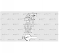 DKR 80Z03H100D (72702080) Дроссельная заслонка Kromschroder