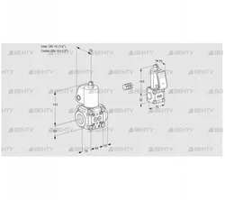 VAS1E15R/15R05NKL/ZS/PP (88100143) Газовый клапан Kromschroder