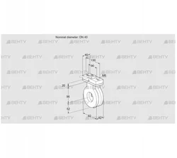 BVA40Z05H (88300188) Дроссельная заслонка Kromschroder